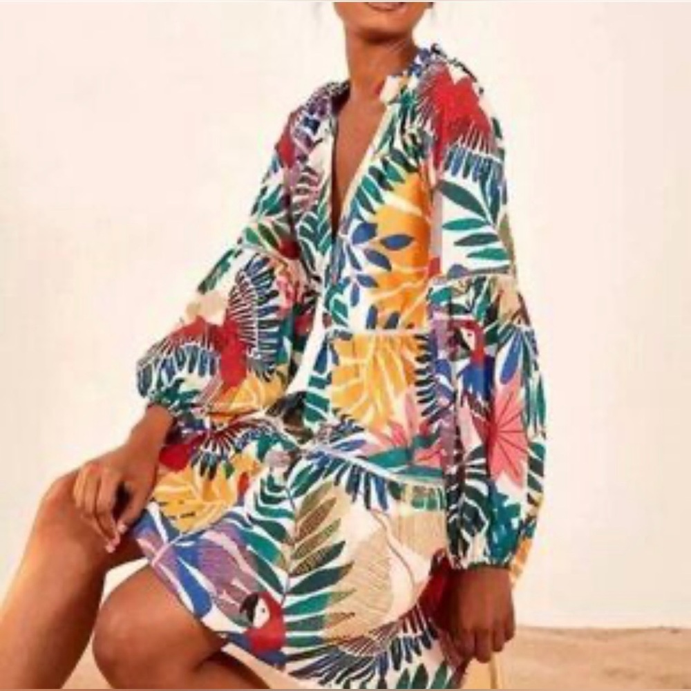 FARM RIO Small Macaw Mini Dress
